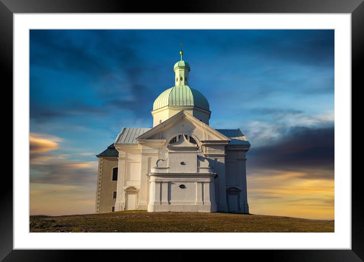 Beautiful and famous St. Sebastian's chapel (Svaty Framed Mounted Print by Sergey Fedoskin