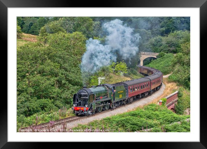 Southern Railways Schools Class Repton Framed Mounted Print by Steve H Clark