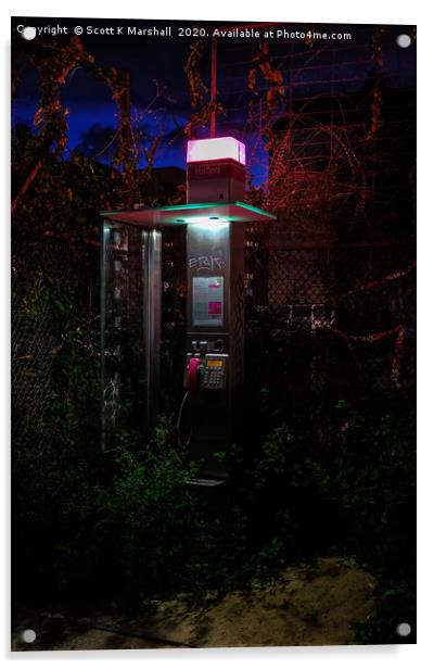 That Telephone Acrylic by Scott K Marshall
