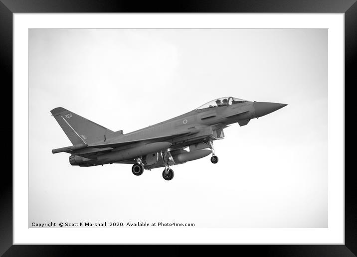Typhoon Up Close Framed Mounted Print by Scott K Marshall