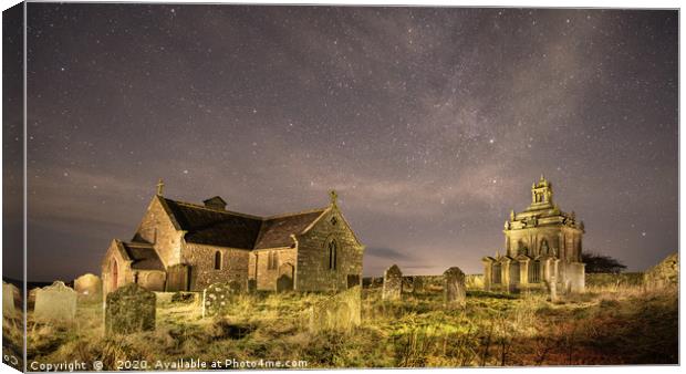 St Andrew’s at Night Canvas Print by Gary Clarricoates