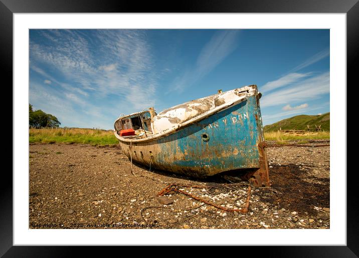 Abandoned lifeboat Framed Mounted Print by Scott K Marshall