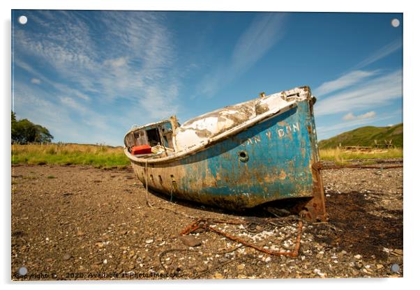 Abandoned lifeboat Acrylic by Scott K Marshall