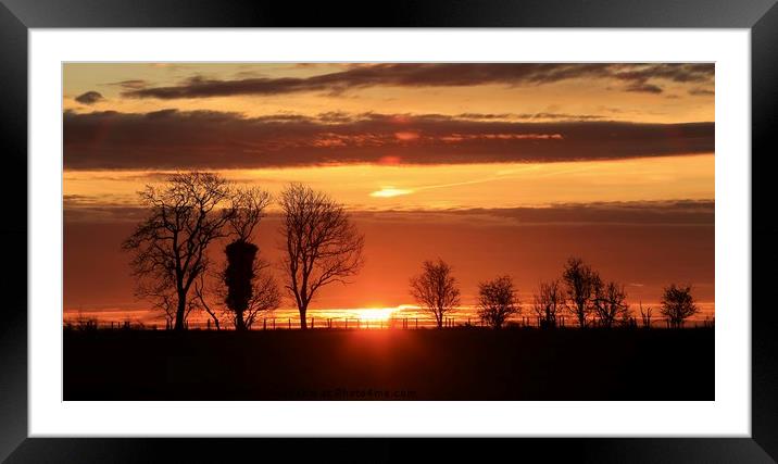  Cotswold dawn Framed Mounted Print by Simon Johnson