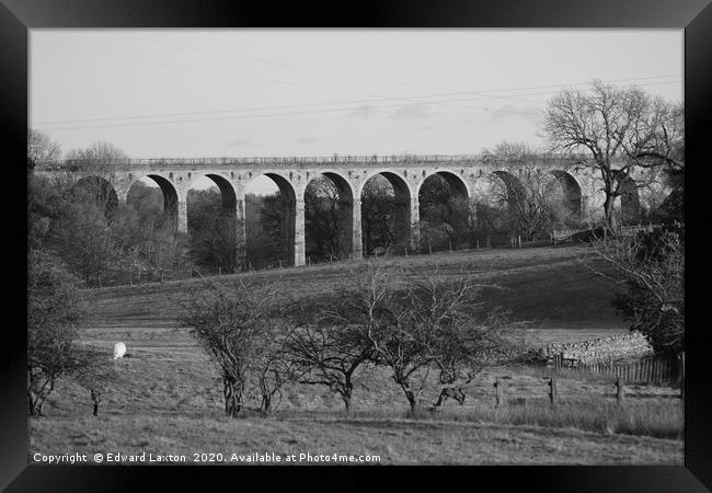 Fantastic Old Railway Viaduct in Langdale Framed Print by Edward Laxton