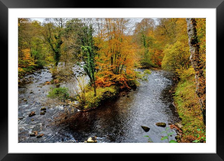 The River Wharfe Framed Mounted Print by Diana Mower