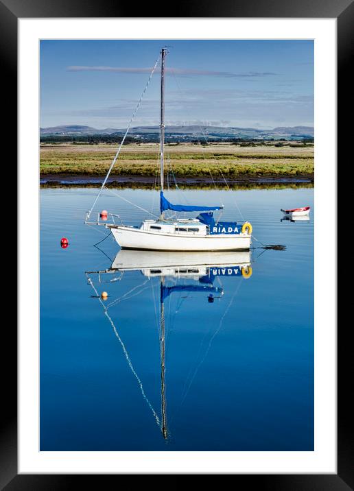 Riada at Irvine Harbour Framed Mounted Print by Valerie Paterson
