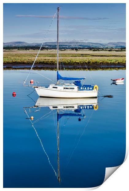 Riada at Irvine Harbour Print by Valerie Paterson