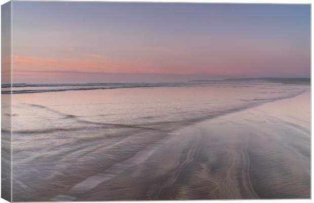 Pastel sunset beach Canvas Print by Tony Twyman