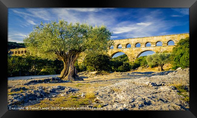 The Pont du Gard in France Framed Print by Daniel Lange