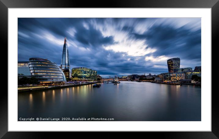 Storm over London Framed Mounted Print by Daniel Lange