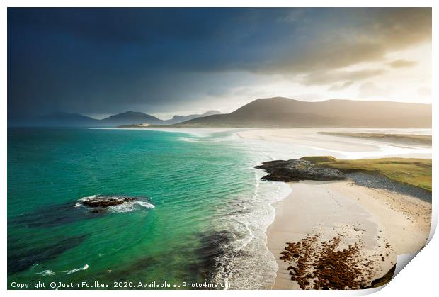 Seilebost, Isle of Harris, Scotland  Print by Justin Foulkes