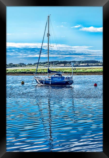 Sailing Boat Irvine Framed Print by Valerie Paterson