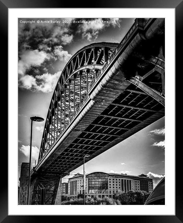 Tyne Bridge, Newcastle upon Tyne Framed Mounted Print by Aimie Burley