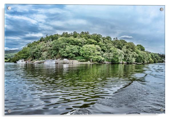 Island on Loch Lomond Acrylic by Valerie Paterson