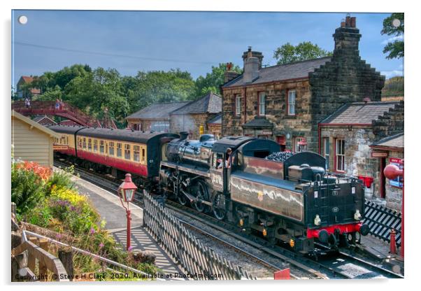 Goathland Station - North Yorkshire Moors Railway Acrylic by Steve H Clark