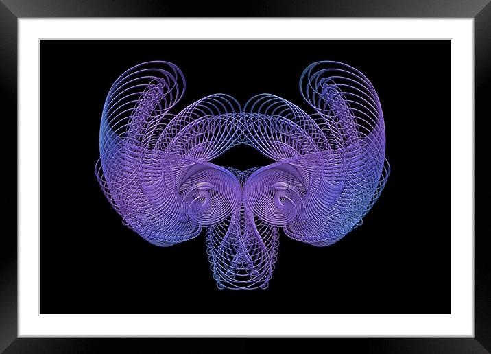 Purple Abstract Framed Mounted Print by Ann Garrett