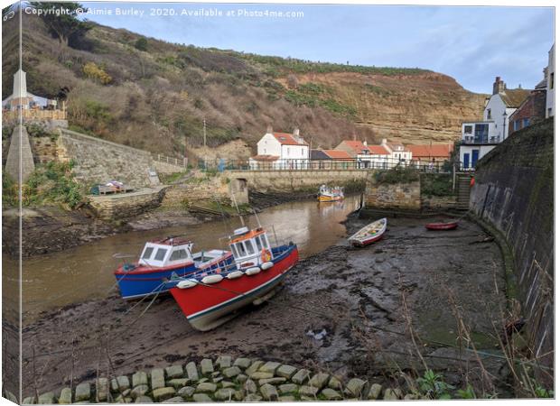 Staithes, North Yorkshire Canvas Print by Aimie Burley
