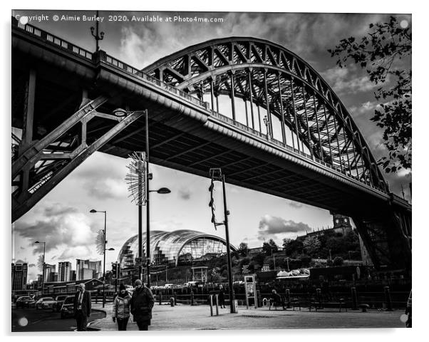 Under the Tyne Bridge Acrylic by Aimie Burley