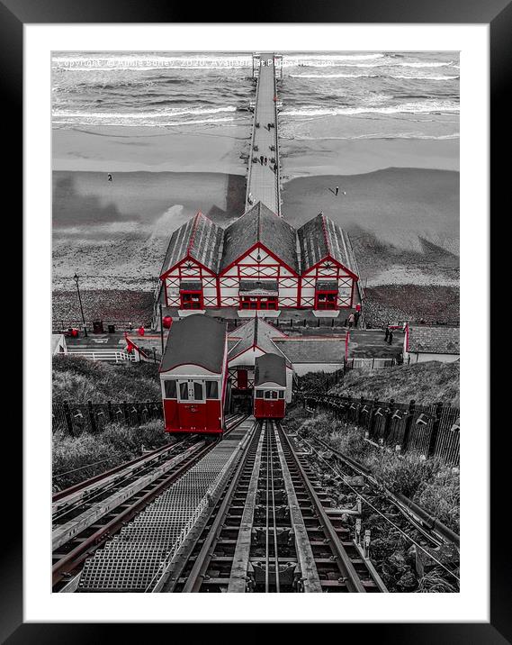 Saltburn-by-the-Sea Framed Mounted Print by Aimie Burley