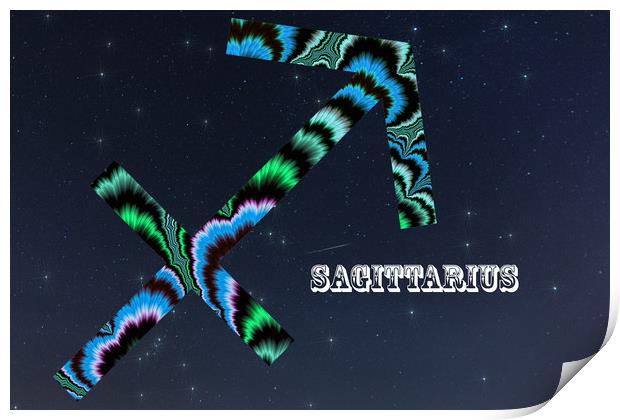 Sagittarius Print by Steve Purnell