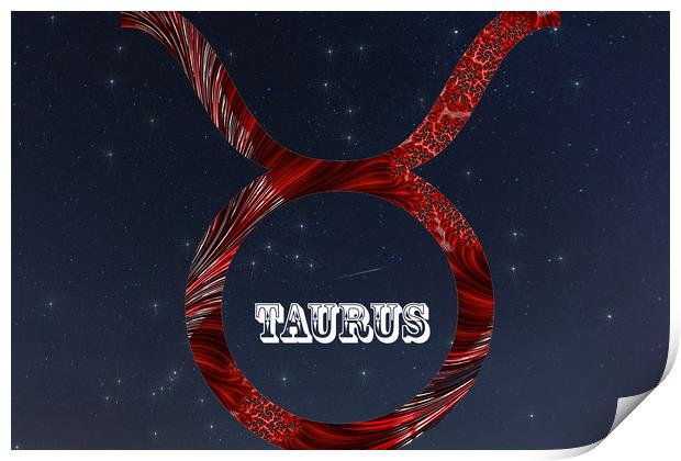 Taurus Print by Steve Purnell