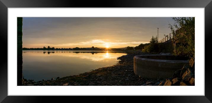 Hollingworth Lake, Sunset. Framed Mounted Print by Alexander Brown
