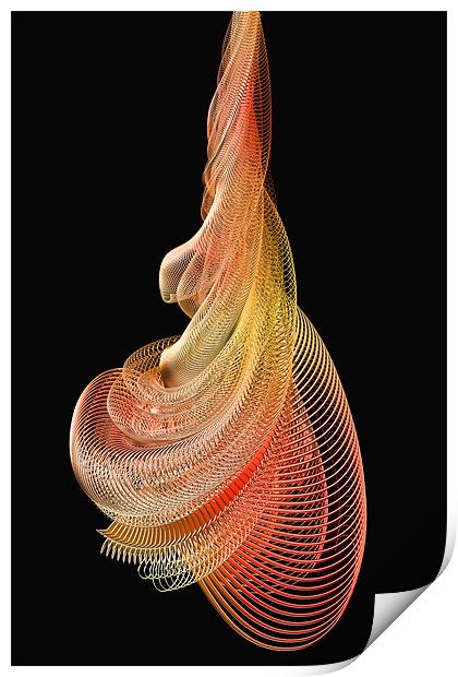 Wire Abstract Print by Ann Garrett