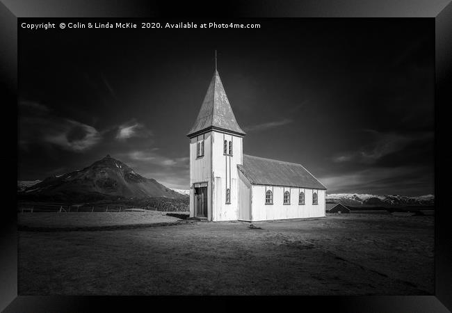 Hellnar Church, West Iceland Framed Print by Colin & Linda McKie