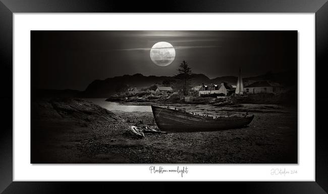 Plockton in the moonlight. No2/4 Framed Print by JC studios LRPS ARPS