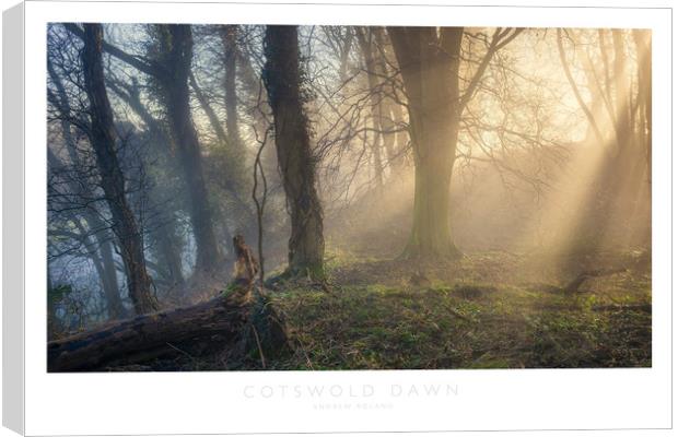 Cotswold Dawn Canvas Print by Andrew Roland