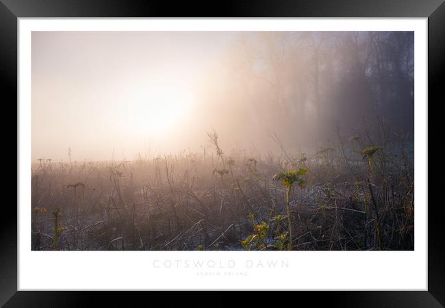 Cotswold Dawn Framed Print by Andrew Roland