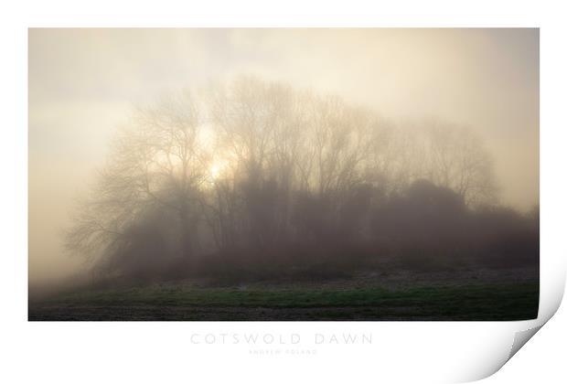 Cotswold Dawn Print by Andrew Roland