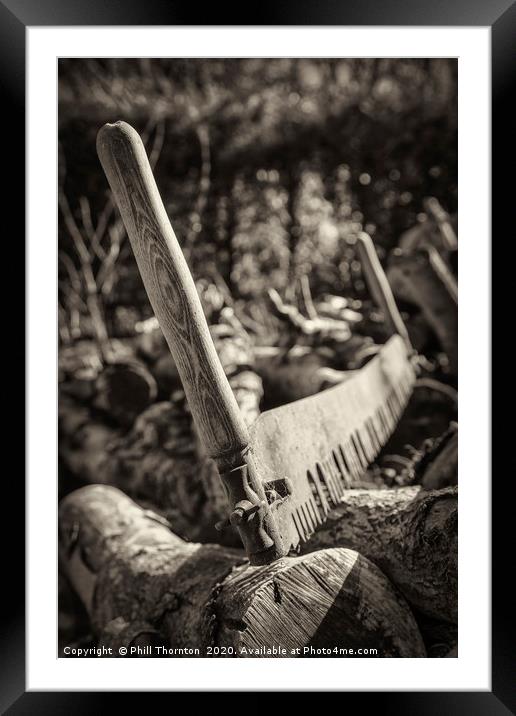 Traditional tools series No. 1 Framed Mounted Print by Phill Thornton