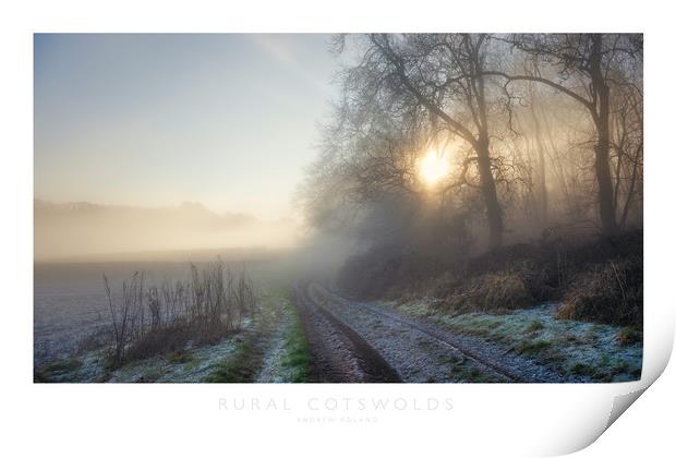 Rural Cotswolds Print by Andrew Roland