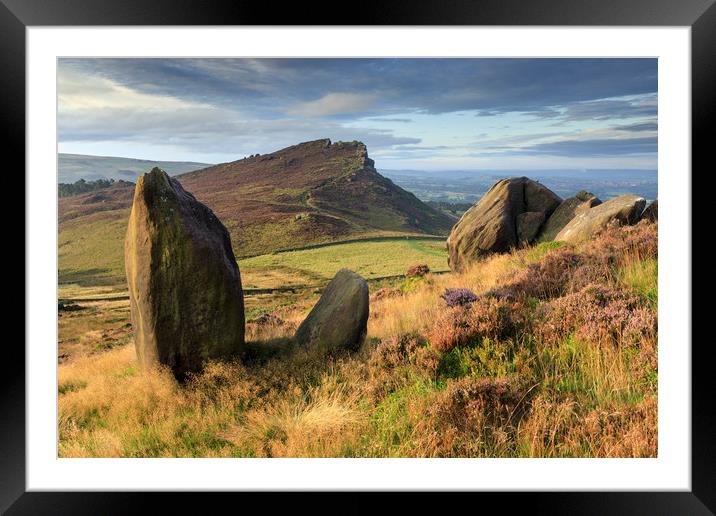 Towards Hen Cloud (from the Roaches) Framed Mounted Print by Andrew Ray