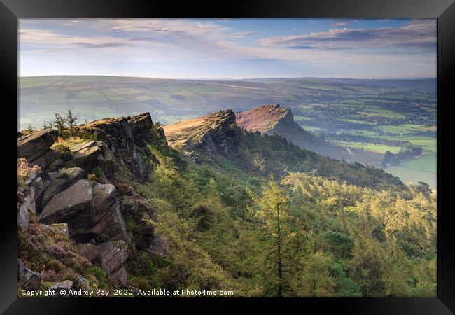 Skyline view (The Roaches) Framed Print by Andrew Ray