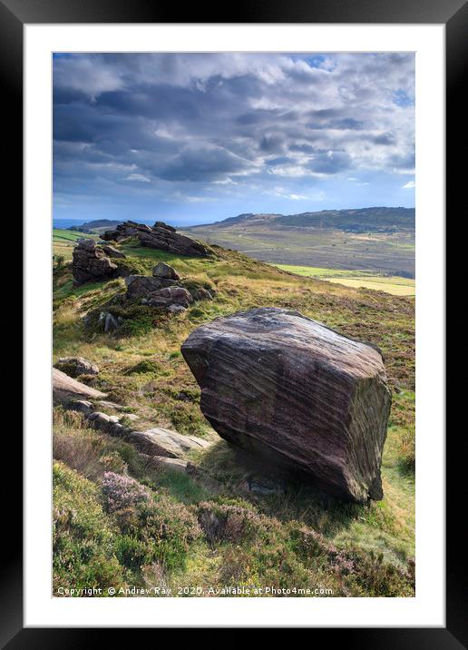 Newstones (Peak District) Framed Mounted Print by Andrew Ray