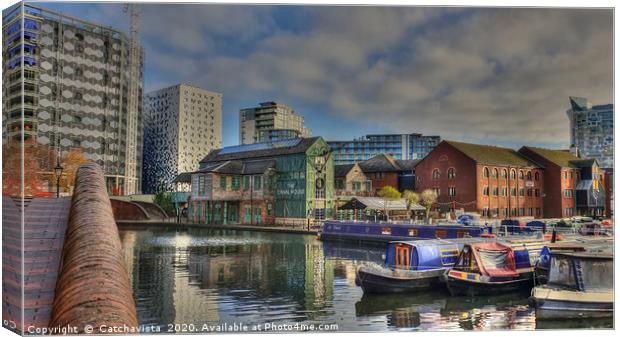 The Canal House Canvas Print by Catchavista 