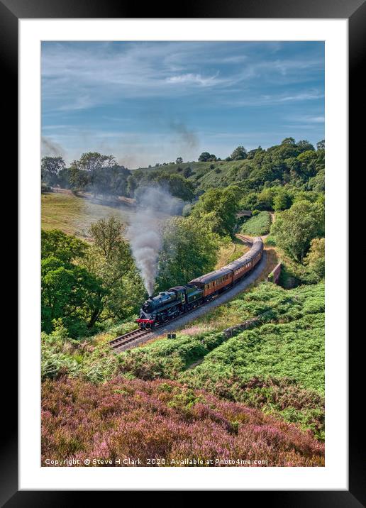 The North Yorkshire Moors Railway Framed Mounted Print by Steve H Clark