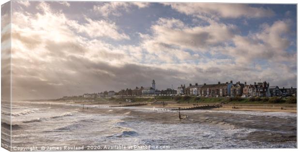 Southwold in the Winter Sun Canvas Print by James Rowland