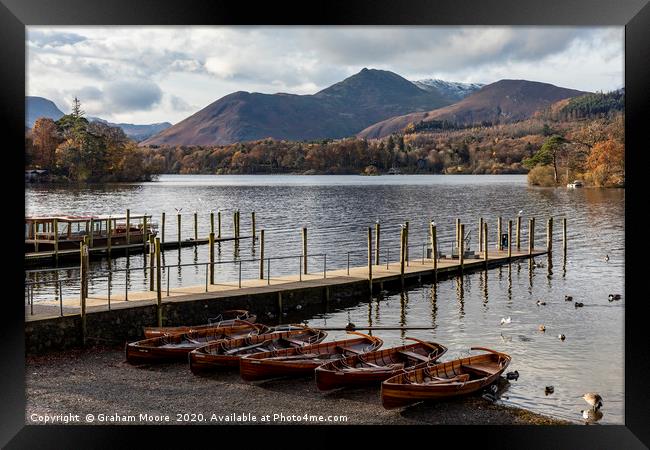 Causey Pike above Derwentwater Framed Print by Graham Moore