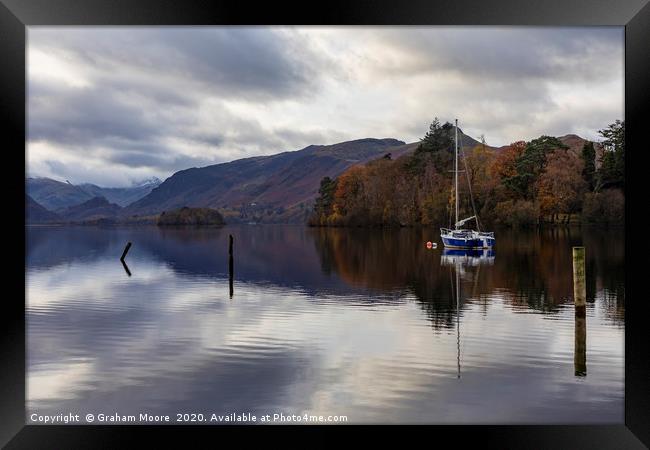 Derwentwater and Castle Crag Framed Print by Graham Moore