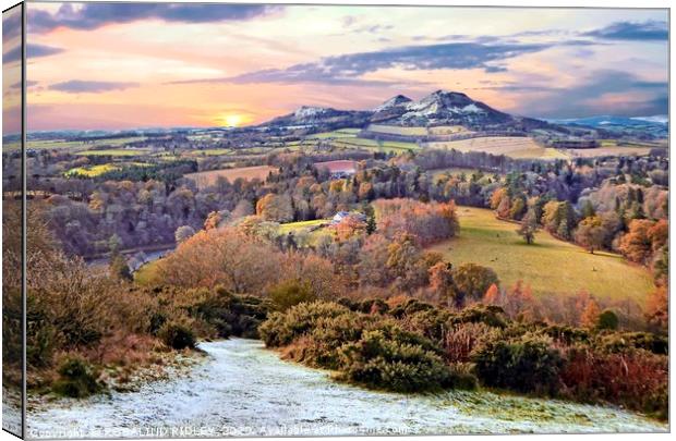 "Touch of snow on the Eidons " Canvas Print by ROS RIDLEY