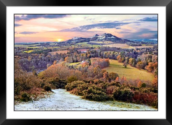 "Touch of snow on the Eidons " Framed Mounted Print by ROS RIDLEY