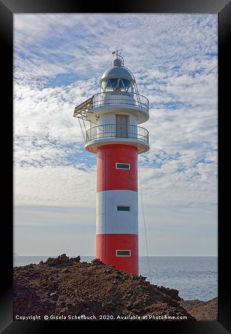 The Lighthouse of Punta de Teno                    Framed Print by Gisela Scheffbuch