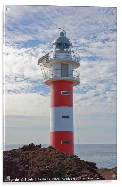 The Lighthouse of Punta de Teno                    Acrylic by Gisela Scheffbuch