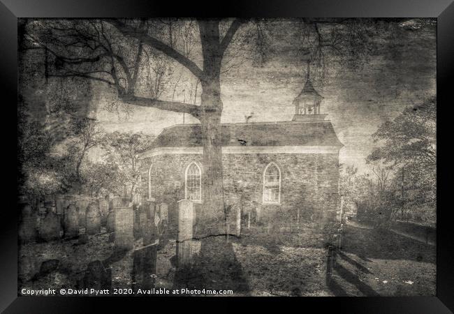 Dutch Church Of Sleepy Hollow Vintage Framed Print by David Pyatt
