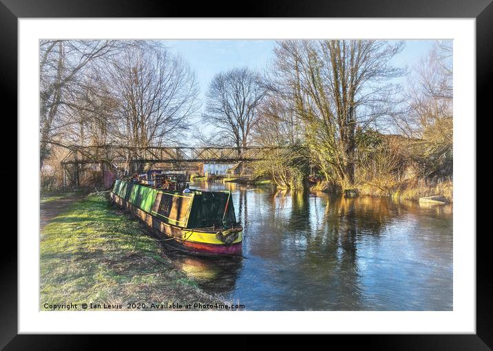 Winter On The Kennet Framed Mounted Print by Ian Lewis