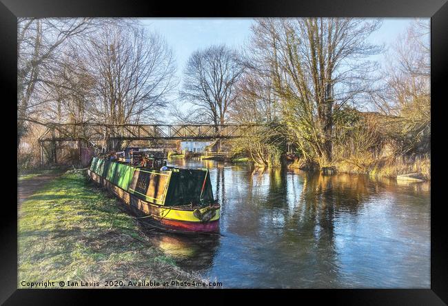 Winter On The Kennet Framed Print by Ian Lewis